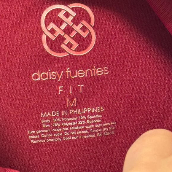 Daisy Fuentes Athletic Zip Up Jacket With Mesh Panels Activewear Sz M jacket. NW - Picture 4 of 12